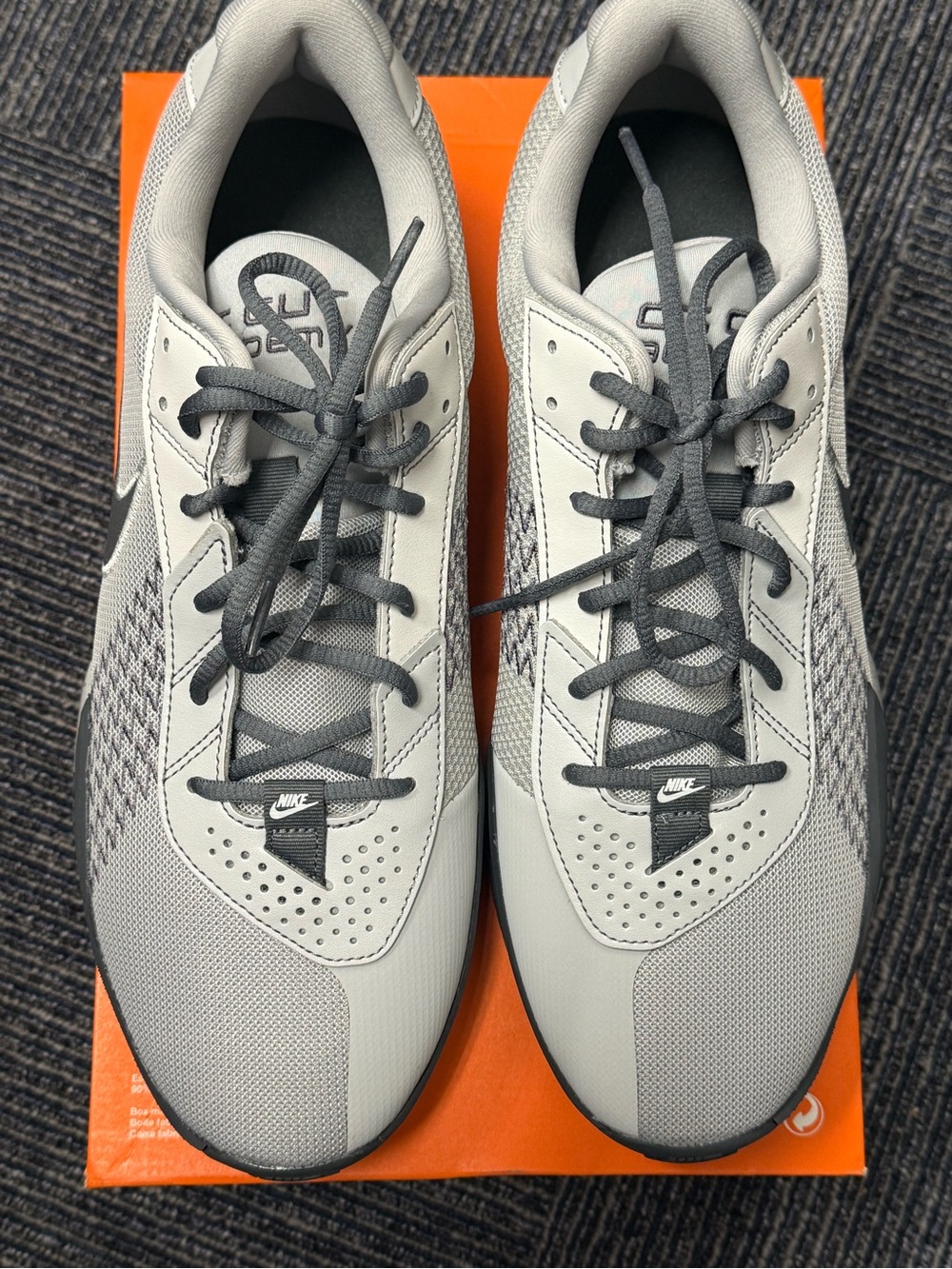 Nike Air Zoom GT Cut Academy Light Smoke Grey Swoosh Athletic Sneakers - Picture 2 of 6